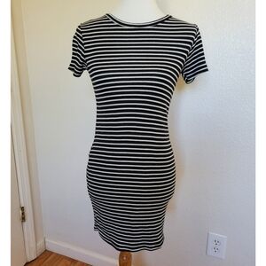 Brandy Melville one size tag shirt dress. Stretchy and striped.